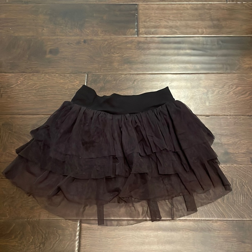 BillieGirls Billabong Black Skort with Ruffles